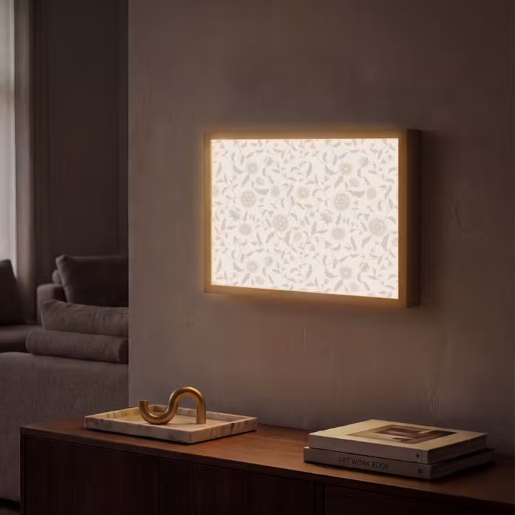 Lightbox - Wandlamp - Sierlijk - Bloemen - Beige — 2