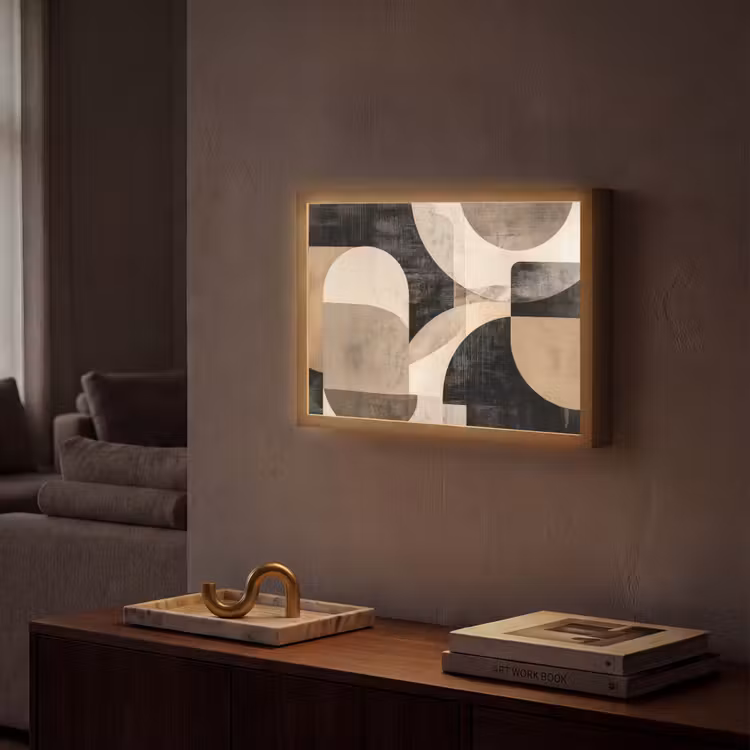 Lightbox - Wandlamp - Abstract - Vormen - Modern - Beige — 2