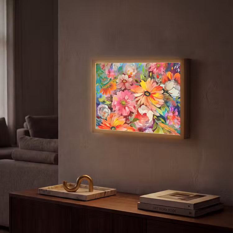 Lightbox - Wandlamp - Bloemen - Kunst - Schilderij - Botanisch — 2