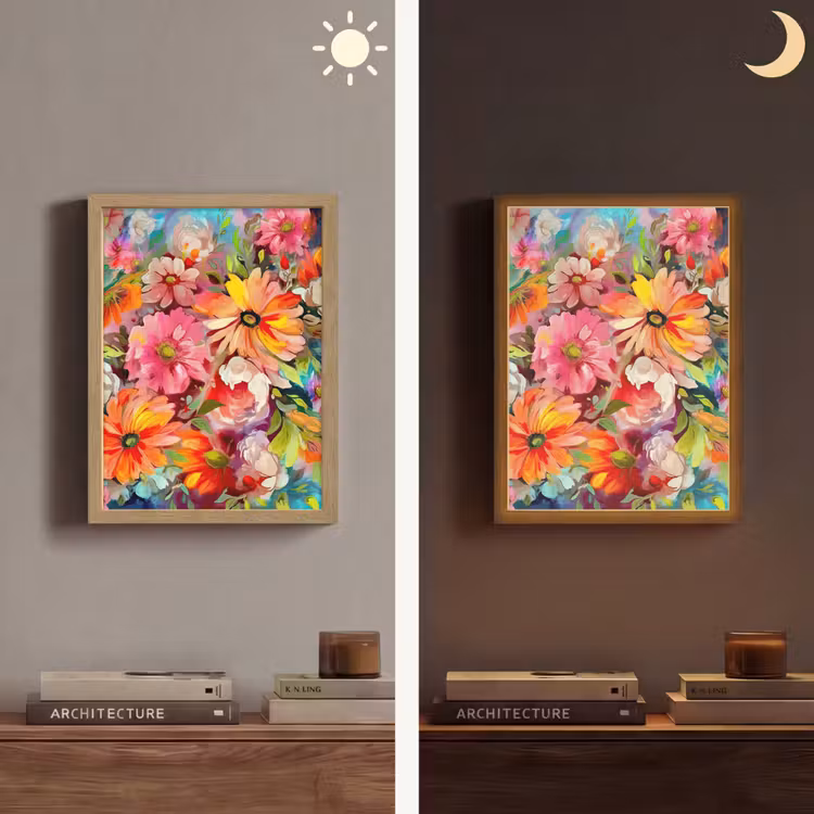 Lightbox - Wandlamp - Bloemen - Kunst - Schilderij - Botanisch — 5