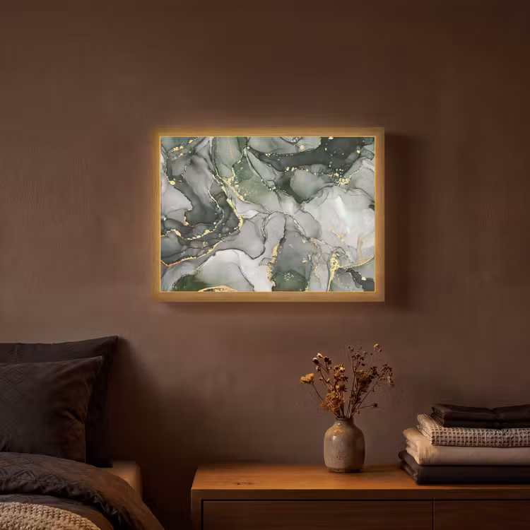 Lightbox - Wandlamp - Luxe - Marmer - Groen — 3