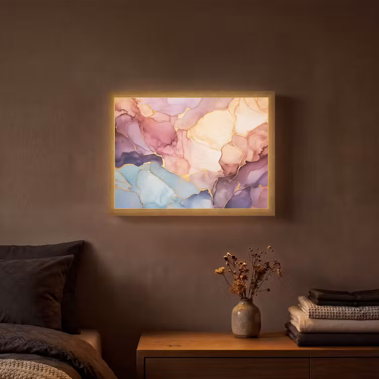 Lightbox - Wandlamp - Marmer - Kleurrijk — 3