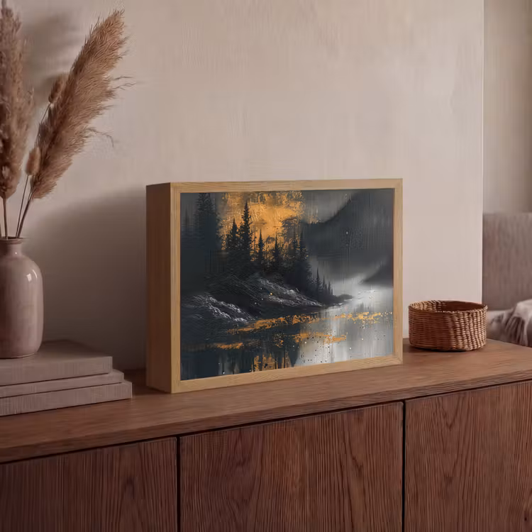 Lightbox - Wandlamp - Natuur - Abstract - Landschap - Modern — 4