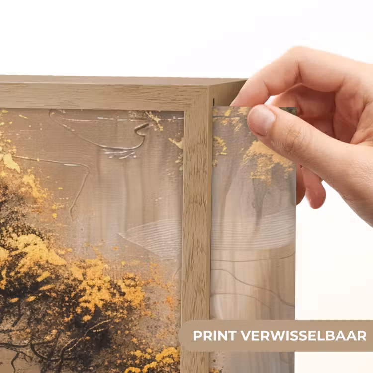 Lightbox - Wandlamp - Boom - Goud - Landschap - Verf — 5