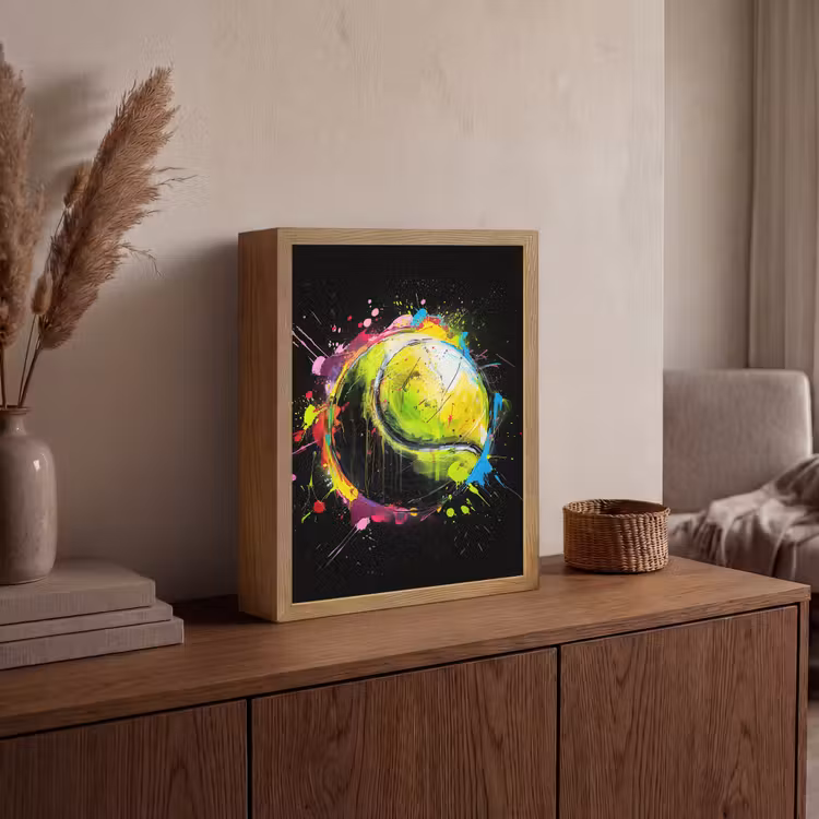 Lightbox - Wandlamp - Graffiti - Sport - Tennis - Padel - Bal — 4