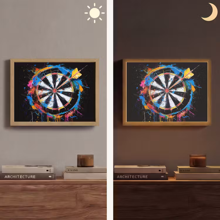 Lightbox - Wandlamp - Graffiti - Sport - Darten - Dartbord — 6