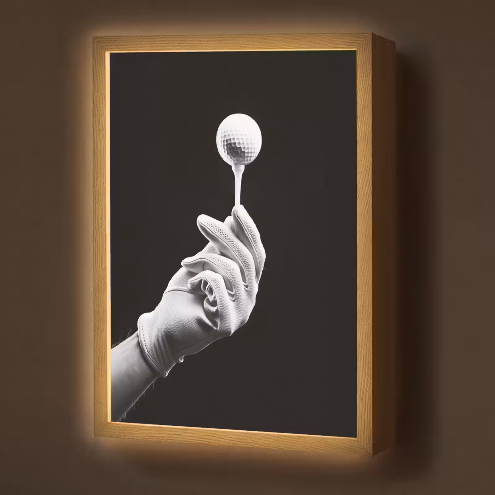 Lightbox - Wandlamp - Golfbal - Zwart - Wit — 1
