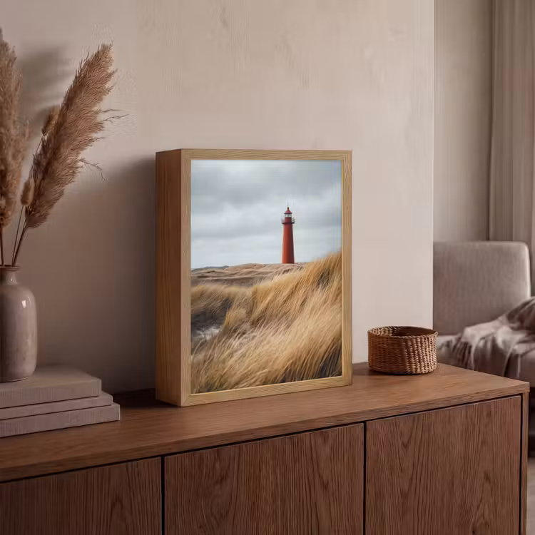 Lightbox - Wandlamp - Duinen - Vuurtoren - Rood - Lucht — 4