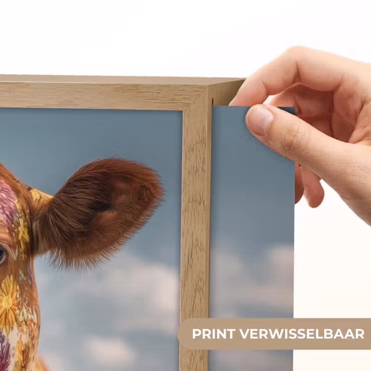 Lightbox - Wandlamp - Koe - Bloemen - Weiland — 5