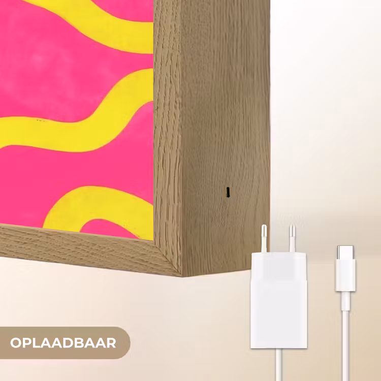 Lightbox - Wandlamp - Lijn - Geel - Abstract — 7
