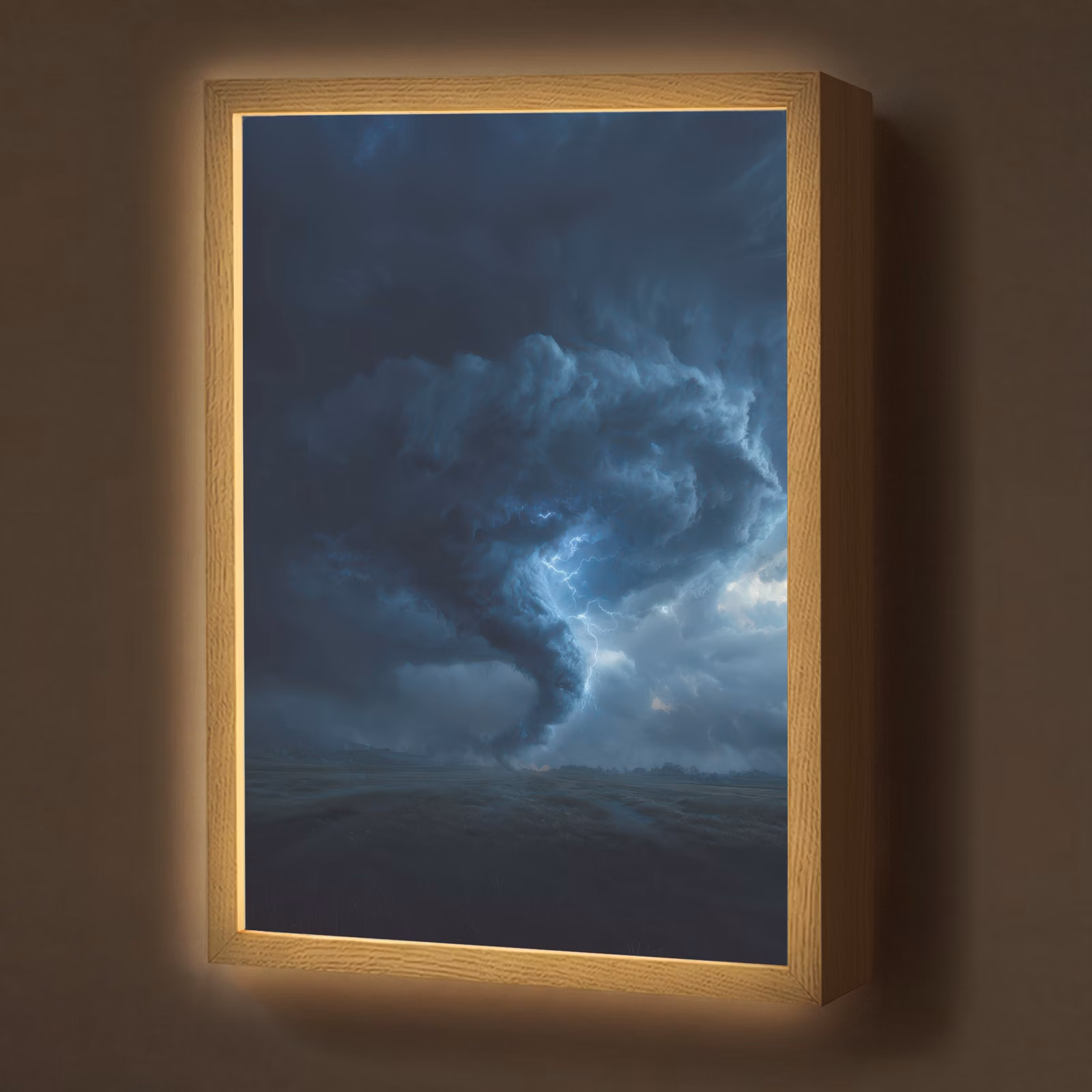 Lightbox - Wandlamp - Tornado - Duister - Wolken — 1