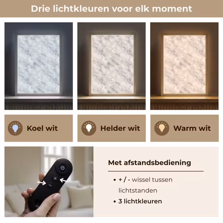 Lightbox - Wandlamp - Grijs - Marmer - Gedetailleerd — 7