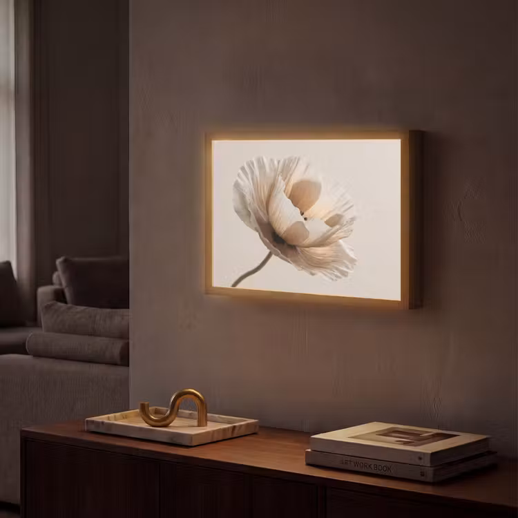 Lightbox - Wandlamp - Bloem - Beige - Crème — 2