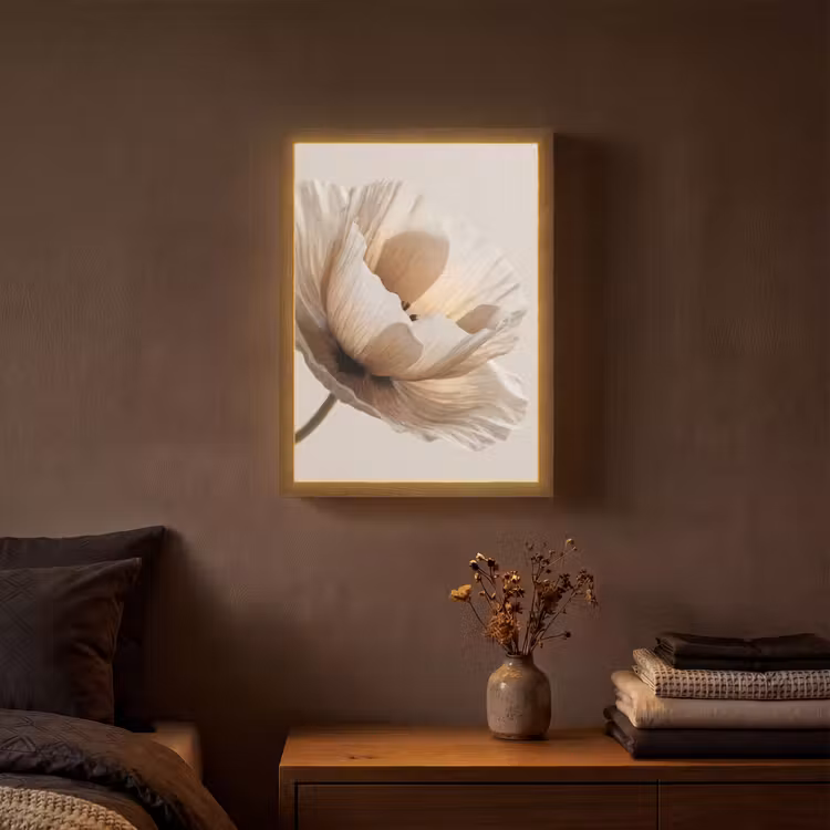 Lightbox - Wandlamp - Bloem - Beige - Crème — 3
