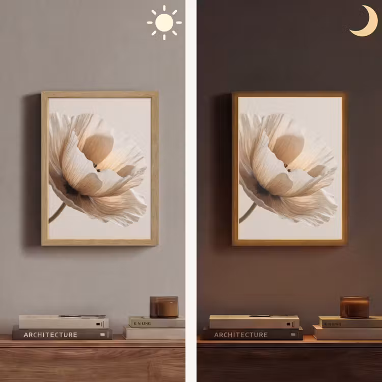 Lightbox - Wandlamp - Bloem - Beige - Crème — 5