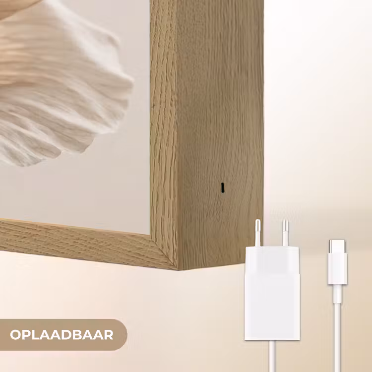 Lightbox - Wandlamp - Bloem - Beige - Crème — 6