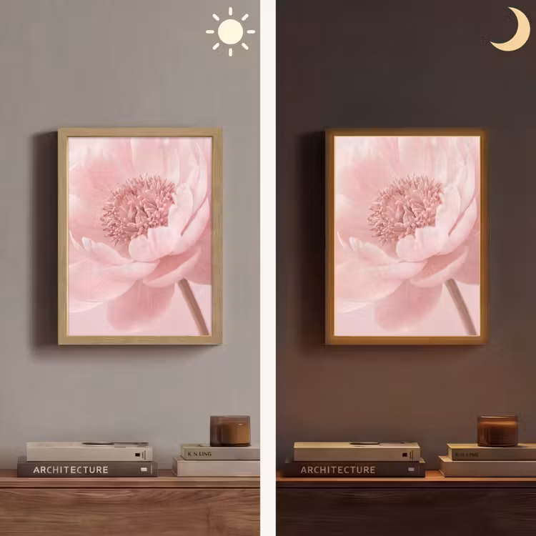 Lightbox - Wandlamp - Bloem - Pioenroos - Roze — 5