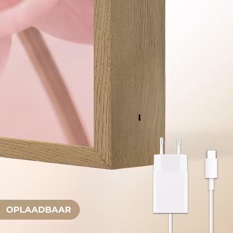 Lightbox - Wandlamp - Bloem - Pioenroos - Roze — 6