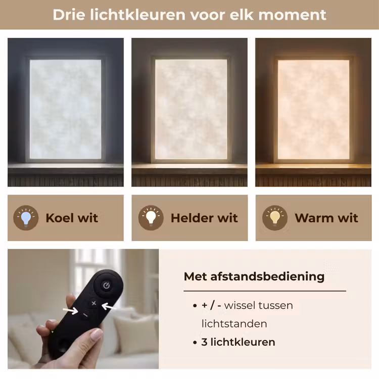 Lightbox - Wandlamp - Subtiel - Structuur - Beige — 7