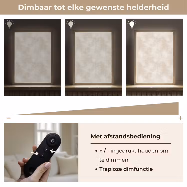 Lightbox - Wandlamp - Subtiel - Structuur - Beige — 8