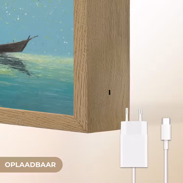 Lightbox - Wandlamp - Bootje - Water - Bladeren - Bloesems — 6