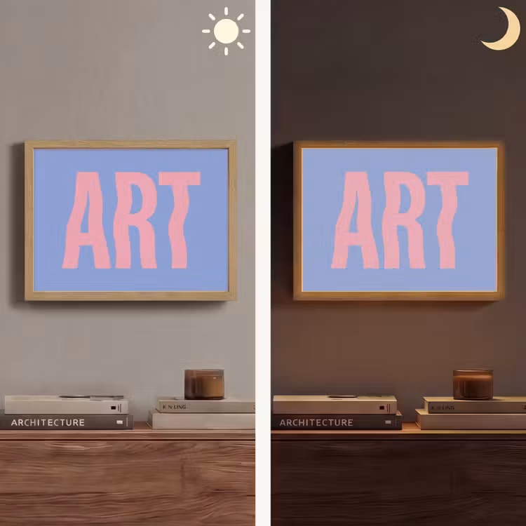 Lightbox - Wandlamp - Art - Roze - Blauw — 6
