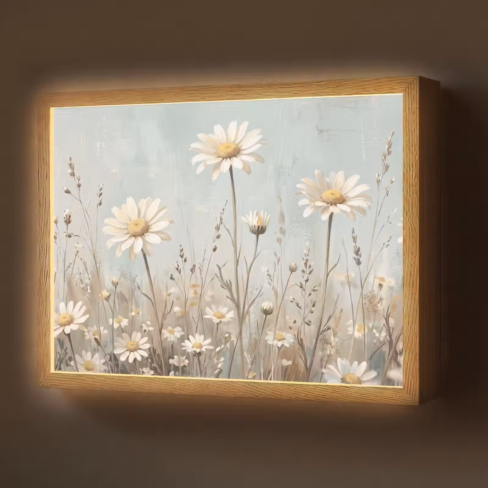Lightbox - Wandlamp - Madelief - Illustratie - Wit — 1