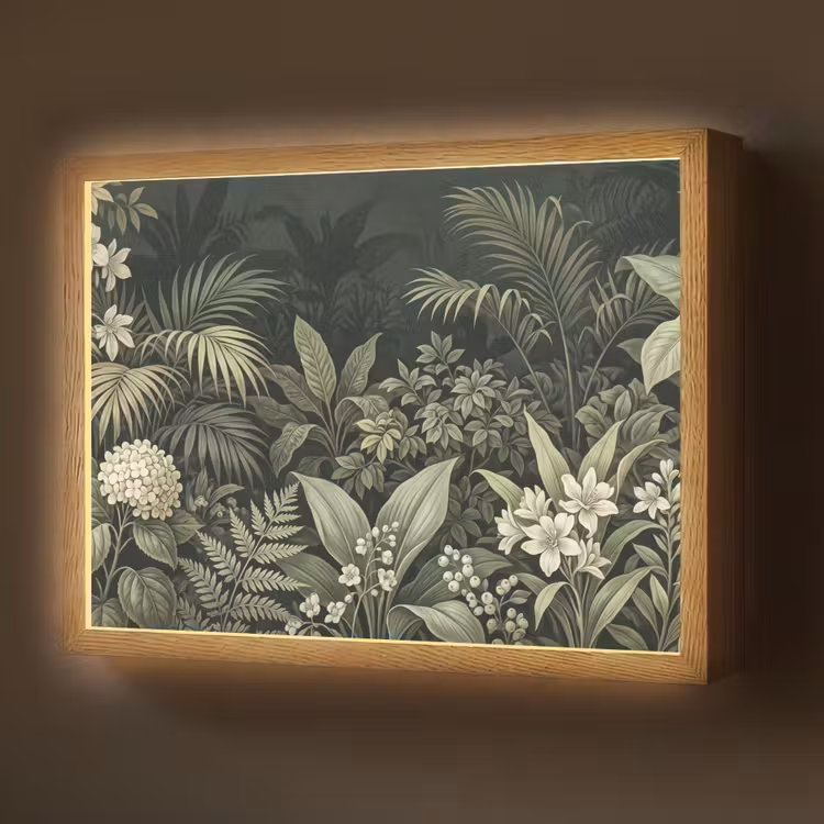 Lightbox - Wandlamp - Jungle - Bladeren - Botanisch - Groen