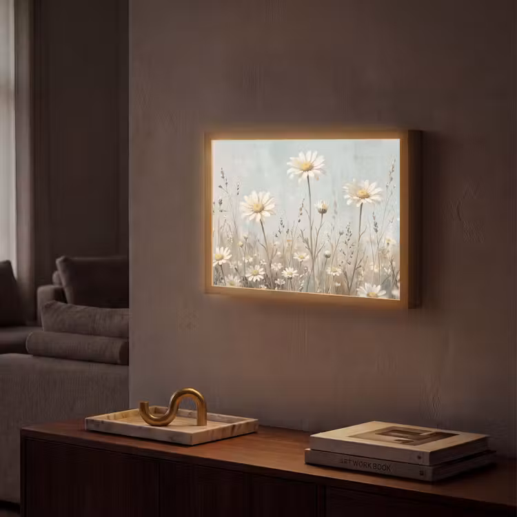 Lightbox - Wandlamp - Madelief - Illustratie - Wit — 2