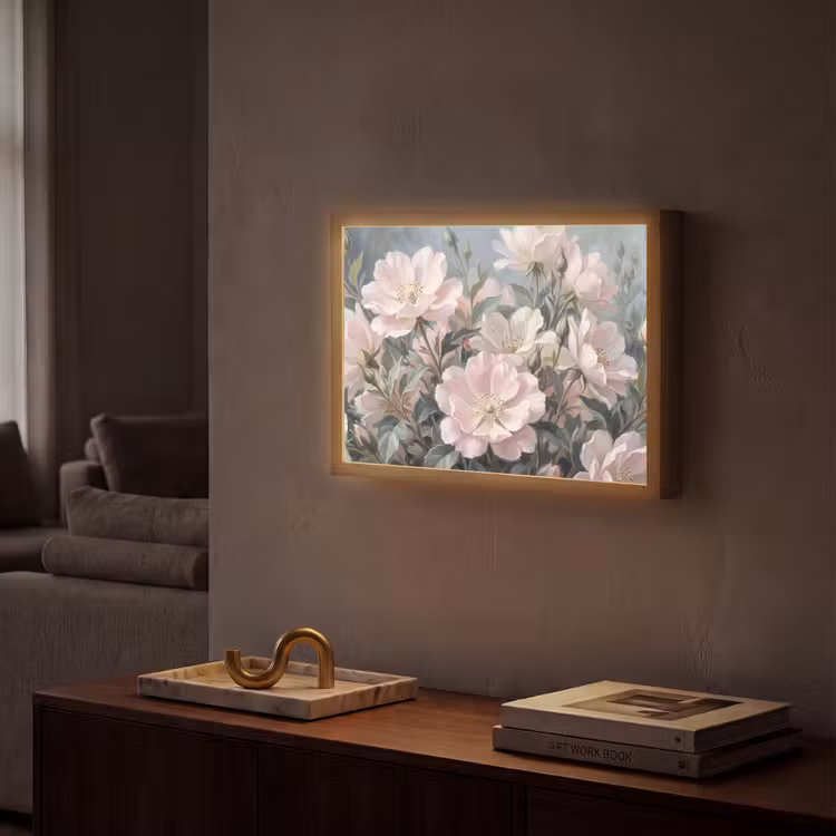 Lightbox - Wandlamp - Rozen - Illustratie - Roze — 2
