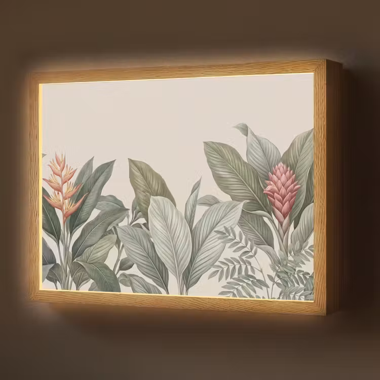 Lightbox - Wandlamp - Tropisch - Planten - Modern - Groen