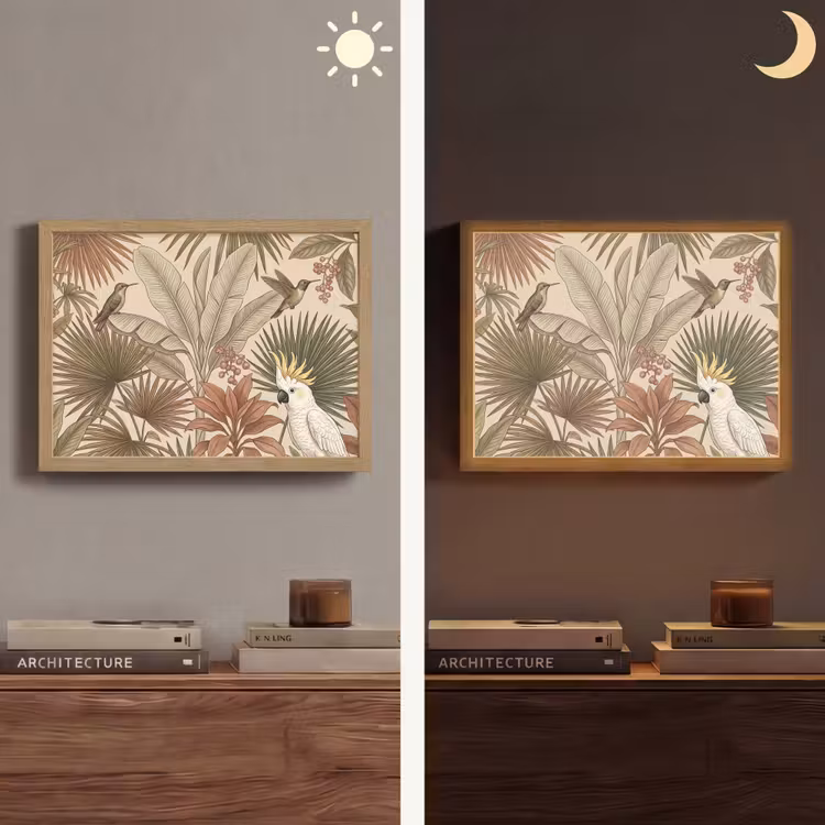 Lightbox - Wandlamp - Tropisch - Vogels - Beige — 6
