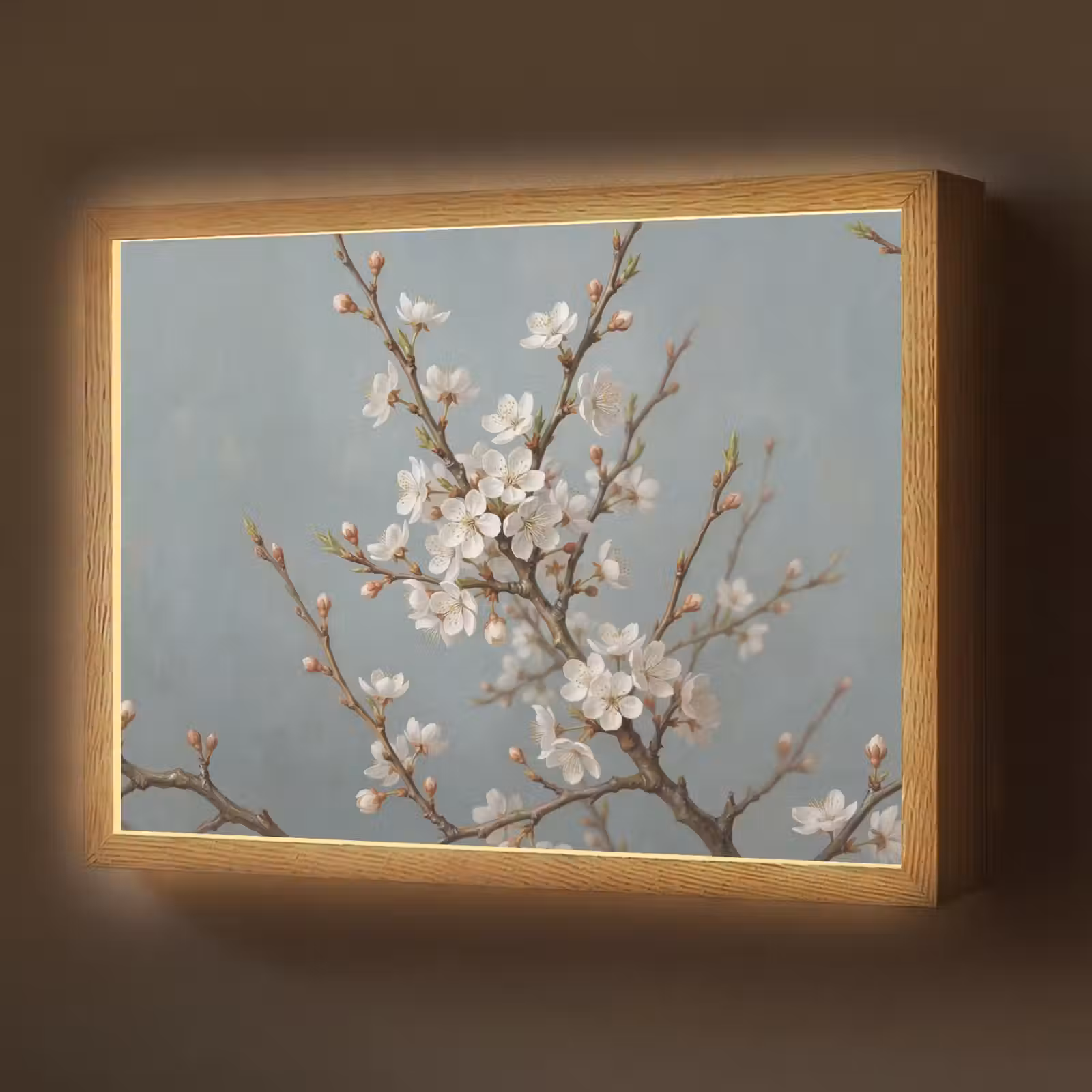 Lightbox - Wandlamp - Botanisch - Stilleven - Blauw — 1