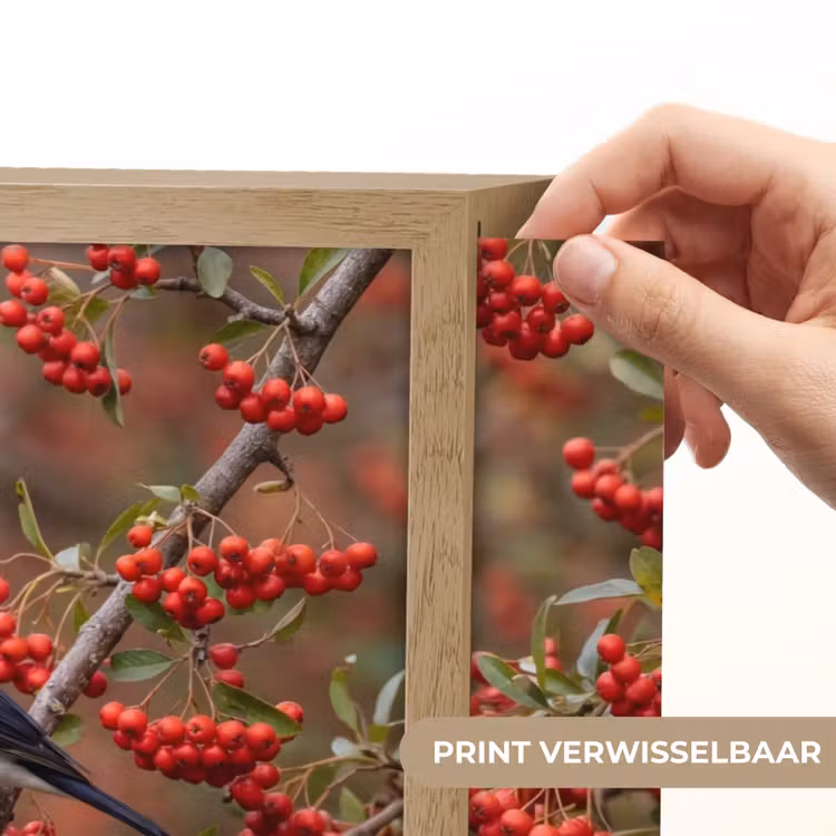 Lightbox - Wandlamp - Goudvink - Bessen - Herfst - Natuur - Kleurrijk — 5