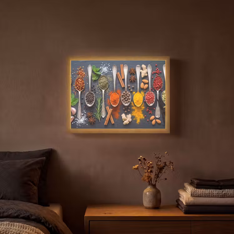 Lightbox - Wandlamp - Kruiden - Lepels - Culinair - Kleurrijk - Sfeervol — 3