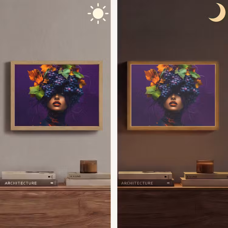 Lightbox - Wandlamp - Vrouw - Paars - Druiven — 6