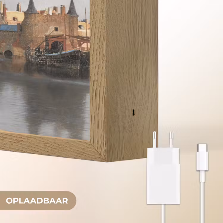Lightbox - Wandlamp - Vermeer - Stad - Oude meesters - Kunst — 7