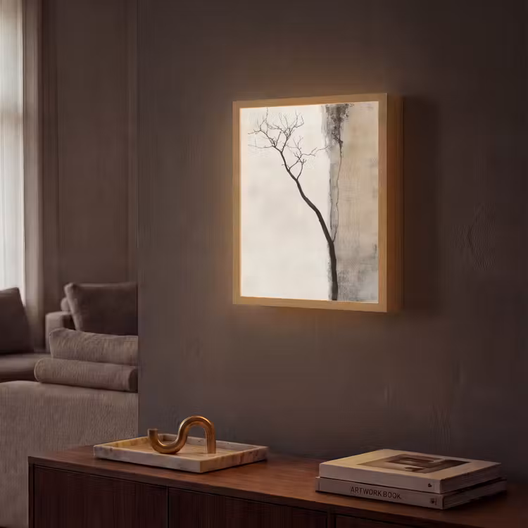 Lightbox - Wandlamp - Wabi sabi - Plant - Beige — 2