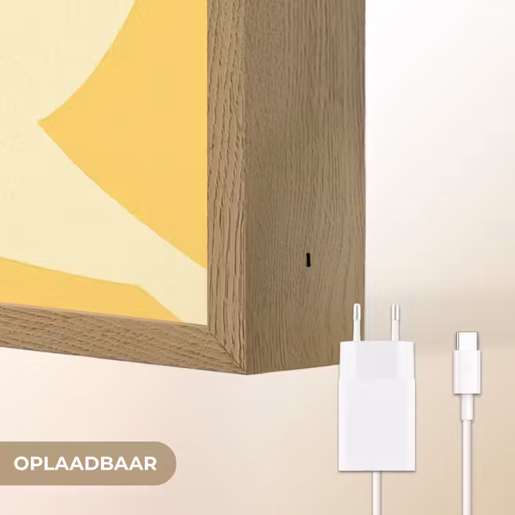 Lightbox - Wandlamp - Vogels - Cirkels - Geel — 6