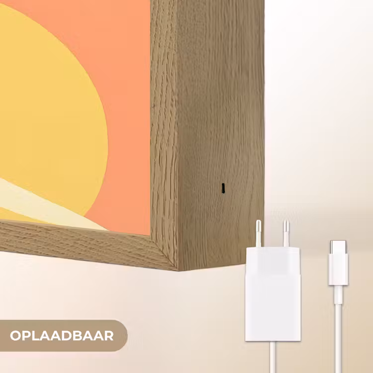 Lightbox - Wandlamp - Vogels - Cirkels - Geel — 7
