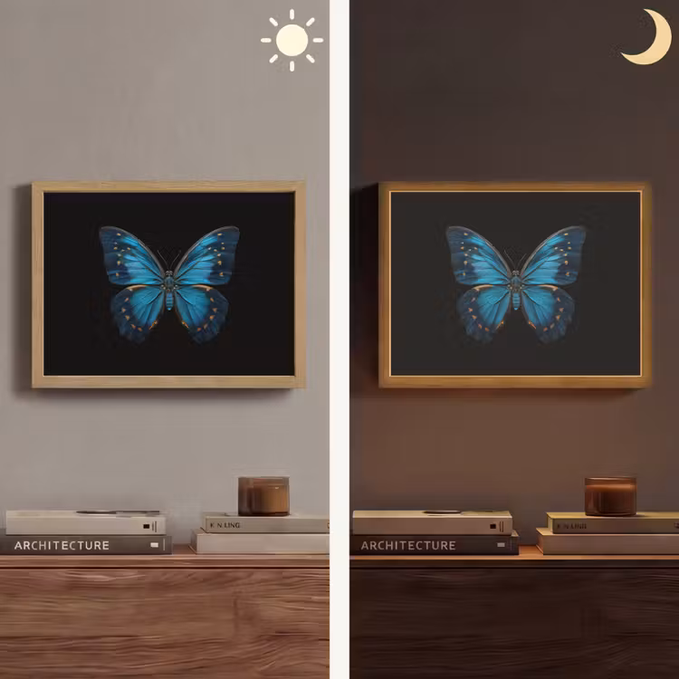Lightbox - Wandlamp - Vlinder - Blauw - Contrast — 6