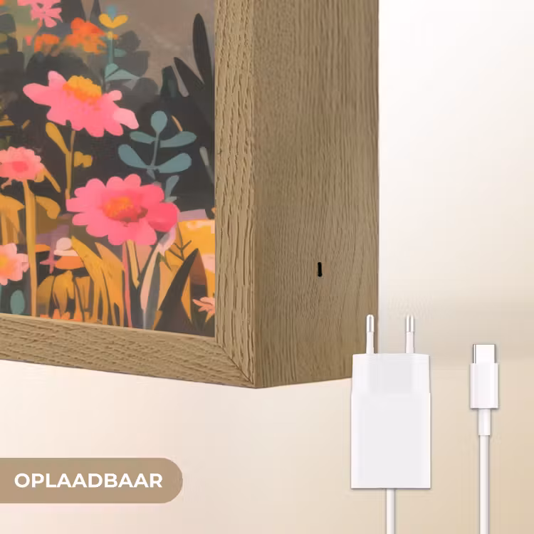 Lightbox - Wandlamp - Zonsondergang - Bergvallei - Contrast — 7