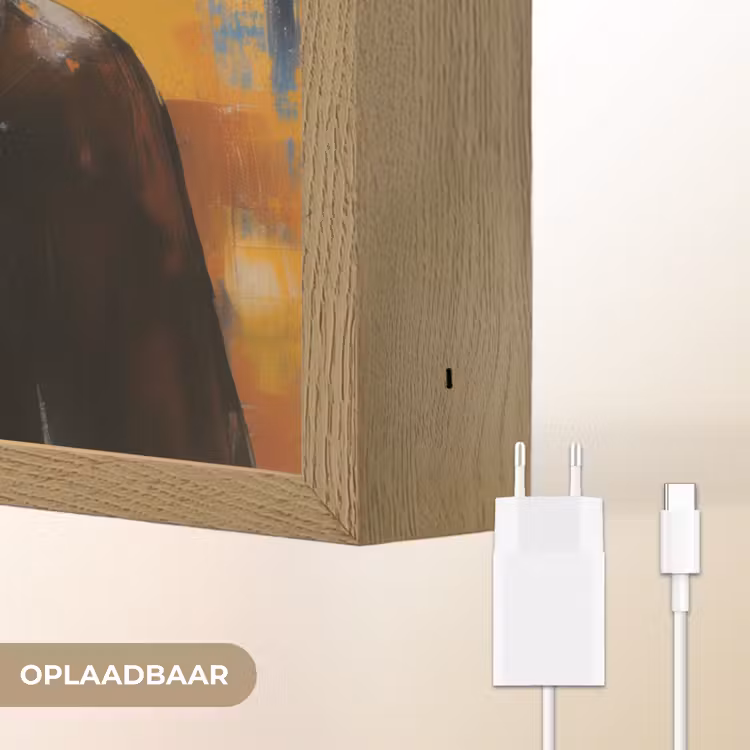 Lightbox - Wandlamp - Vrouw - Ogen - Penseelstreken - Geel — 6