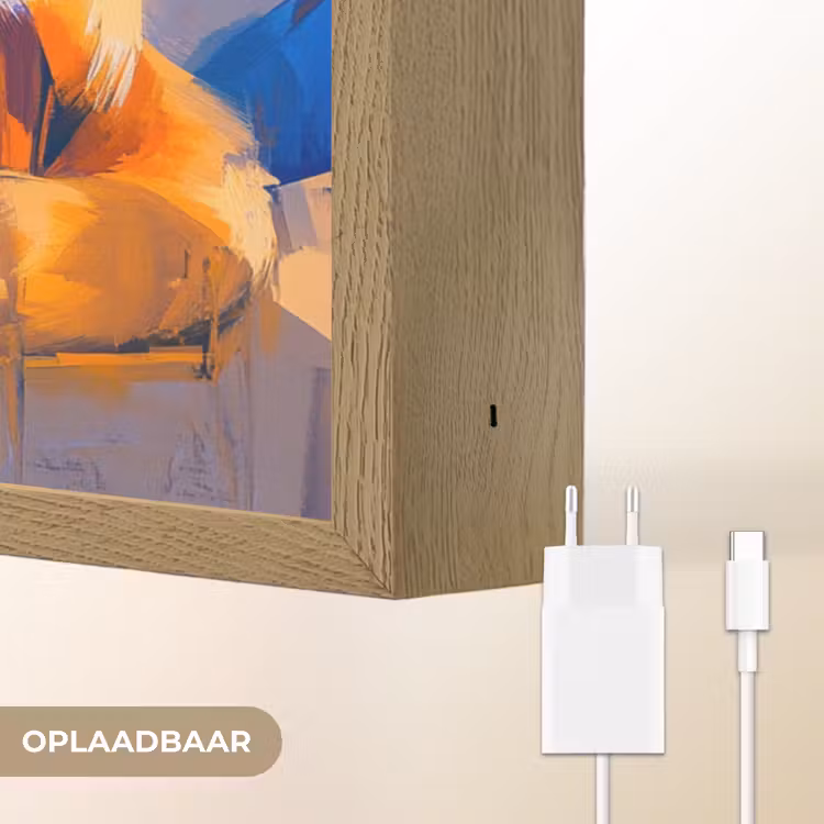 Lightbox - Wandlamp - Vos - Oranje - Vormen - Abstract — 6