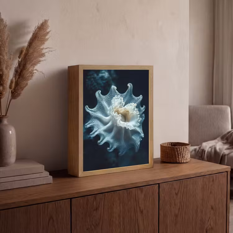 Lightbox - Wandlamp - Zeewezen - Wit - Golven - Water — 4