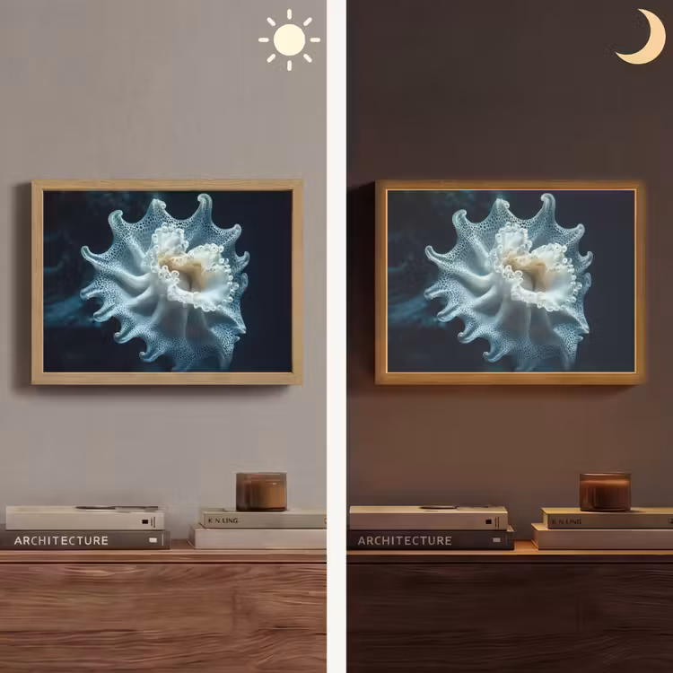 Lightbox - Wandlamp - Zeewezen - Wit - Golven - Water — 6