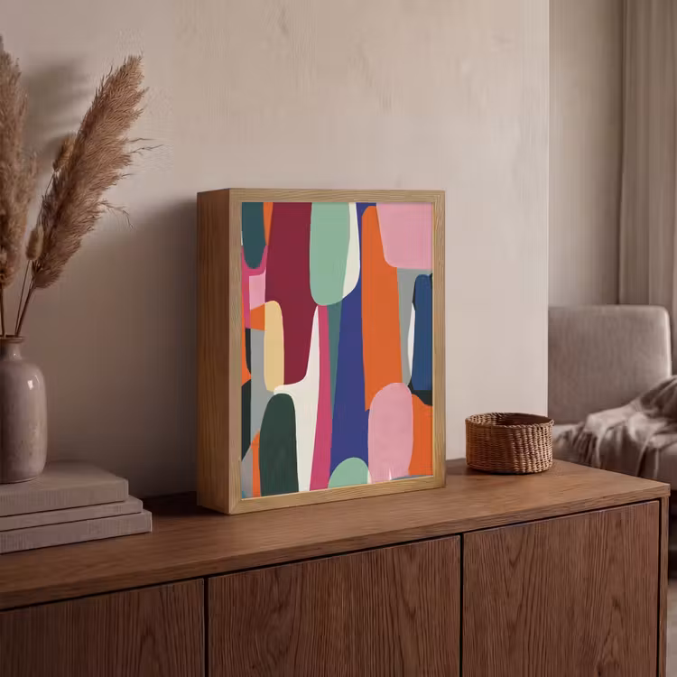 Lightbox - Wandlamp - Vormen - Ritmisch - Kleuren - Abstract — 4