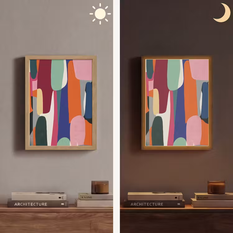 Lightbox - Wandlamp - Vormen - Ritmisch - Kleuren - Abstract — 5