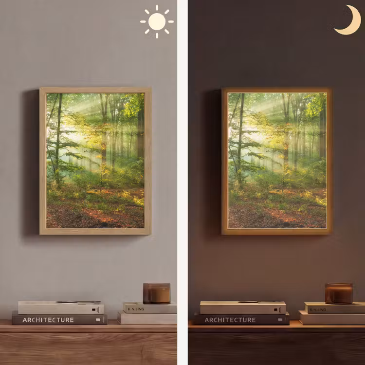 Lightbox - Wandlamp - Zon - Bos - Bomen - Natuur - Herfst — 5