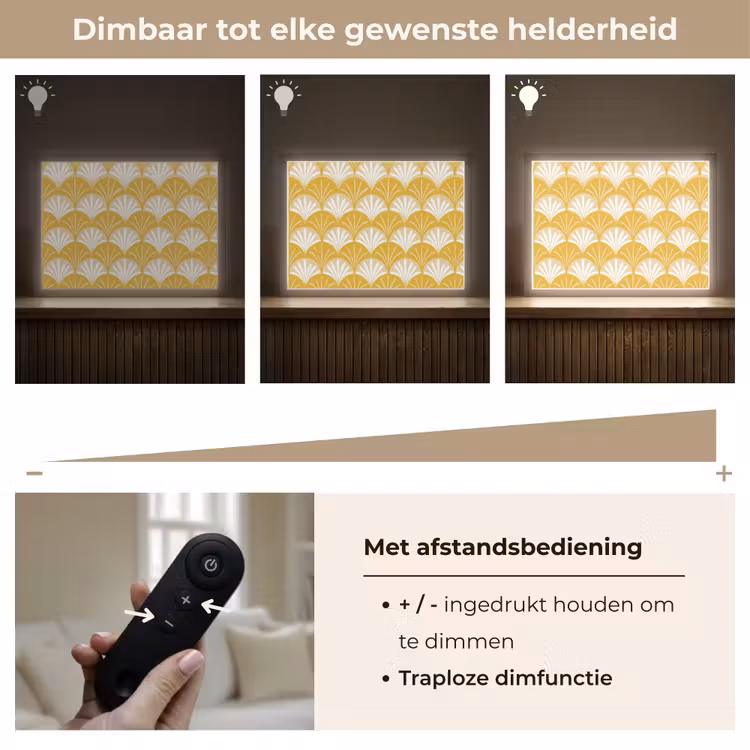 Lightbox - Wandlamp - Waaier - Geel - Art — 9